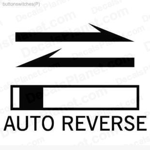 Auto reverse sign listed in useful signs decals.