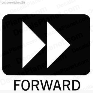 Forward button listed in useful signs decals.