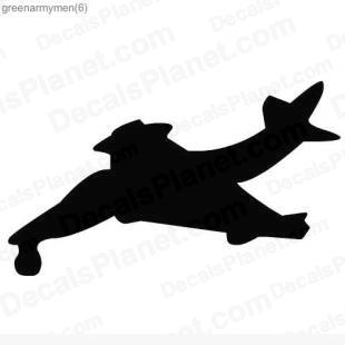 Army fighter jet listed in other decals.