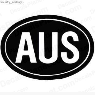 Australia country sign listed in useful signs decals.