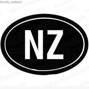 New Zealand country sign listed in useful signs decals.