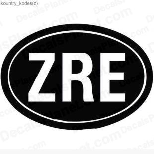 Zaire country sign listed in useful signs decals.
