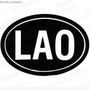 Laos country sign listed in useful signs decals.