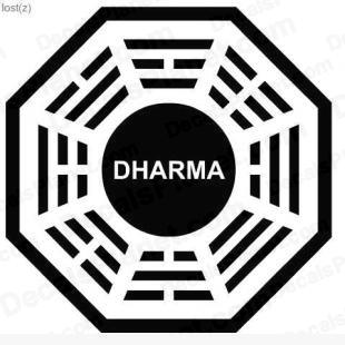 Lost Dharma logo 10 listed in other decals.