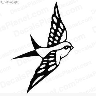 Flying bird listed in animals decals.