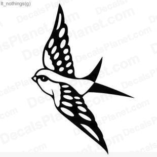Flying bird (reversed) listed in animals decals.