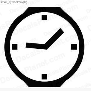 Clock listed in other decals.
