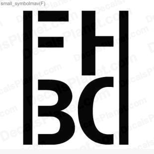 FHBD logo listed in other decals.