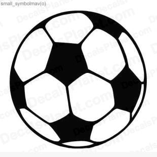 Soccer ball listed in sports decals.