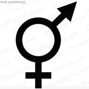 Boy girl symbol (male and female) listed in funny decals.