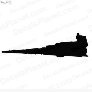 Star Wars ship 6 listed in cartoons decals.