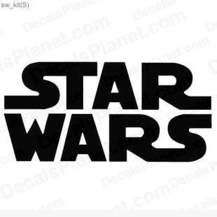 Star Wars logo listed in popular logos decals.