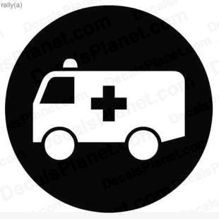 Ambulance sign listed in useful signs decals.