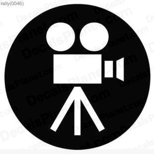 Filming camera sign listed in useful signs decals.
