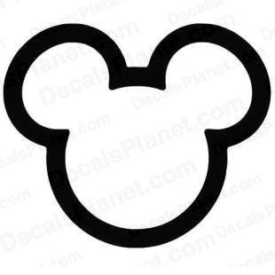 mickey mouse silhouette template