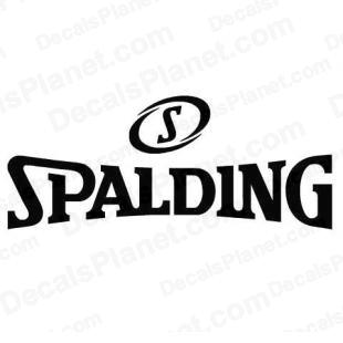 Spalding logo listed in sports brands decals.