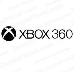 XBOX 360 full logo listed in video games decals.