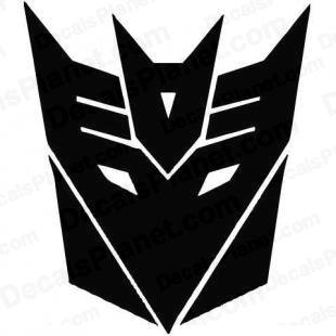 Transformers Decepticon (rugged modern logo) listed in cartoons decals.