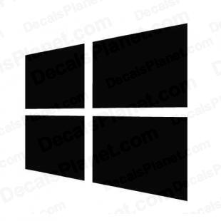 Windows 8 logo listed in computer decals.