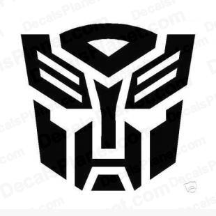 Transformers autobot logo listed in cartoons decals.