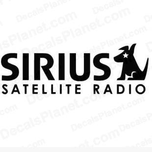 Sirius satellite radio logo listed in popular logos decals.
