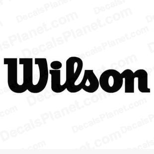 Wilson simple logo listed in sports brands decals.