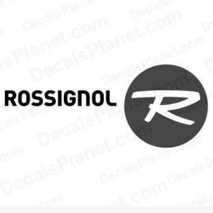 Rossignol logo listed in sports brands decals.