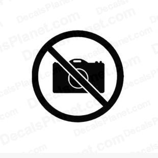 No digital camera allowed sign listed in useful signs decals.
