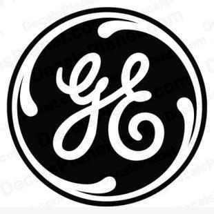 GE (General Electric) logo listed in food and home decals.
