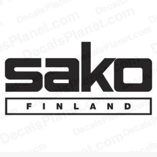 Sako Finland logo listed in firearm companies decals.