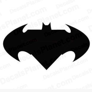 Batman logo listed in cartoons decals.