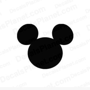 Mickey Mouse simple  listed in cartoons decals.