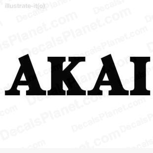 Akai listed in computer decals.