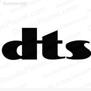 Dts logo listed in computer decals.