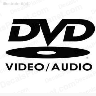DVD video audio listed in computer decals.
