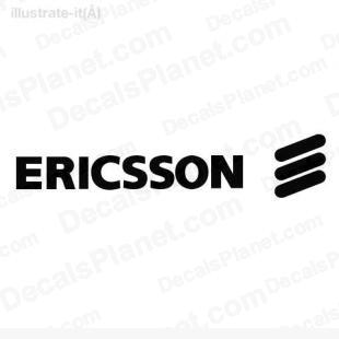 Ericsson logo listed in computer decals.