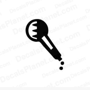 Microphone (mic) listed in music and bands decals.