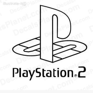 Playstation 2 logo listed in video games decals.