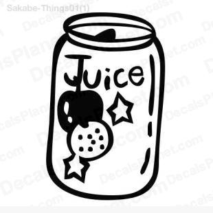Juice can listed in cartoons decals.