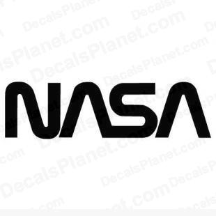 NASA original logo listed in aircrafts decals.