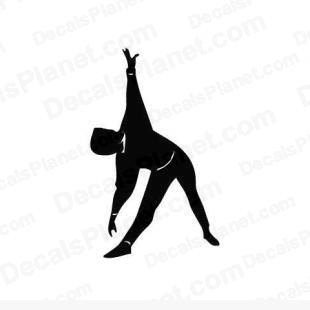 Yoga pilates listed in sports decals.