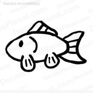 Goldfish listed in animals decals.