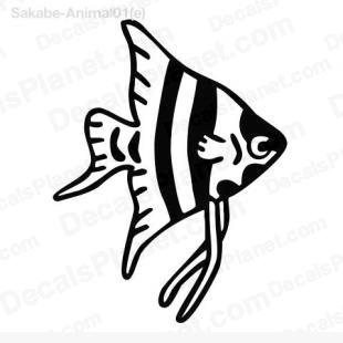 Ocean fish listed in animals decals.