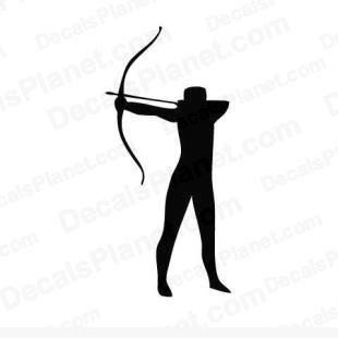 Archery listed in sports decals.