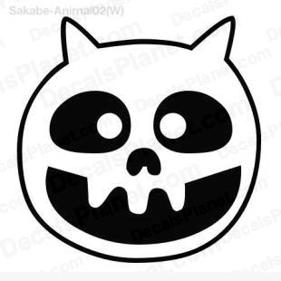 Cat skull listed in cartoons decals.