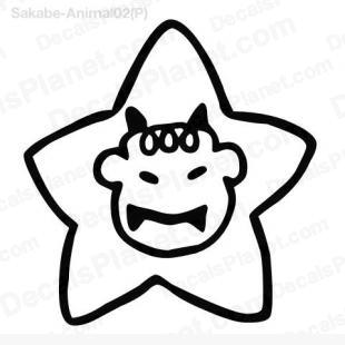Devil star drawing listed in cartoons decals.