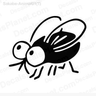 Fly listed in cartoons decals.