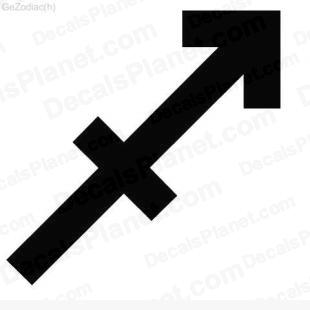 Sagittarius sign listed in zodiac decals.