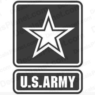 US Army (United States Army) logo listed in firearm companies decals.