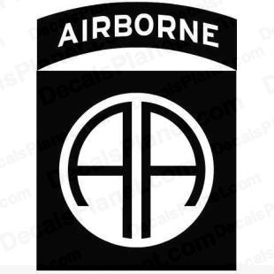 82nd Airborne Division United States logo listed in firearm companies decals.